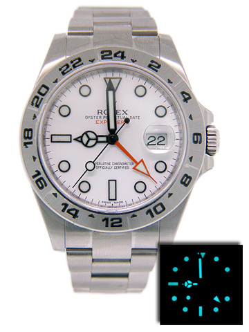 New Rolex Explorer II 216570 Face